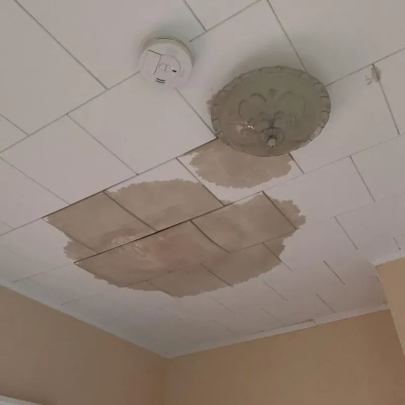 Ceiling Water Damage Repair in Progress, PA